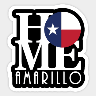 HOME Amarillo Texas Sticker